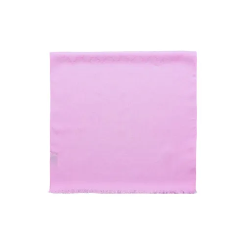 GUCCI GG Wool Silk Scarf Pink Women's