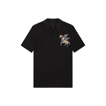DAVID NAMAN Polo Shirts Men Black