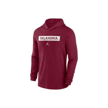 Nike Oklahoma Sooners Sideline Men's Nike Dri FIT College Long Sleeve Hooded Top