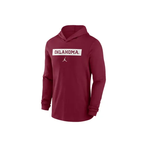 Nike Oklahoma Sooners Sideline Men's Nike Dri FIT College Long Sleeve Hooded Top