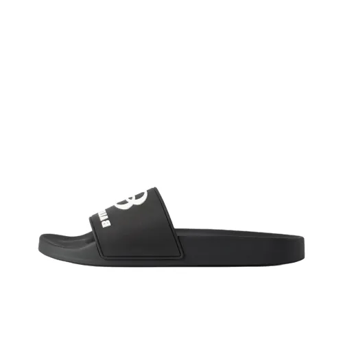 Balenciaga Pool Slide Slippers Men's Black