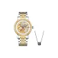 Watch+Star and Galaxy Circular Ring Necklace (Silver)