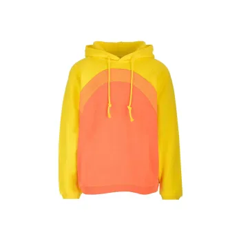 ERL Gradient effect Panelled Cotton Hoodie