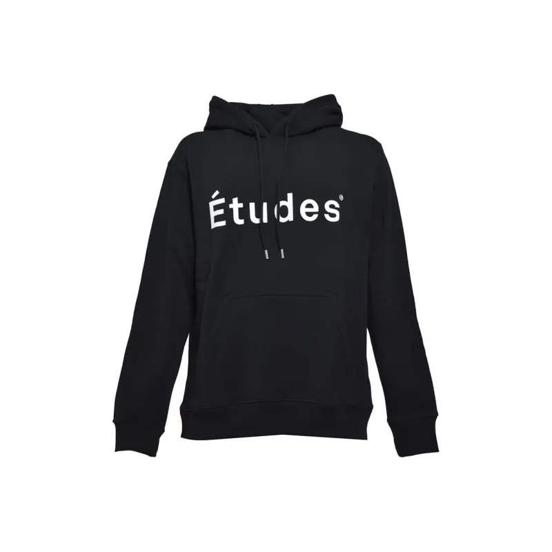 Etudes Logo Printed Drawstring Hoodie-0