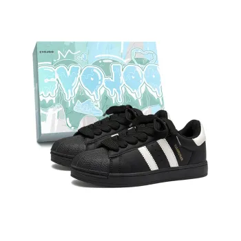 CVOJOO Shell Head Anti Slip Wear Resistant Low Top Skateboard Shoes Unisex Couple's