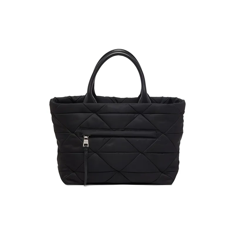 PRADA Thickened Nylon Tote Bag Shopping Bag Handbag Men's Black-2