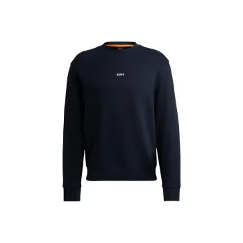 HUGO BOSS Logo Rubberised Regular Fit Sweatshirt