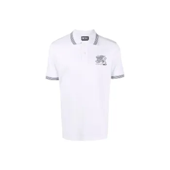 DIESEL Polo Shirts Men White