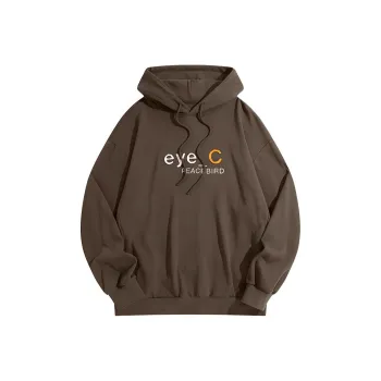 PEACEBIRD MEN Eye C Collaboration Series Sweatshirt Men's Brown