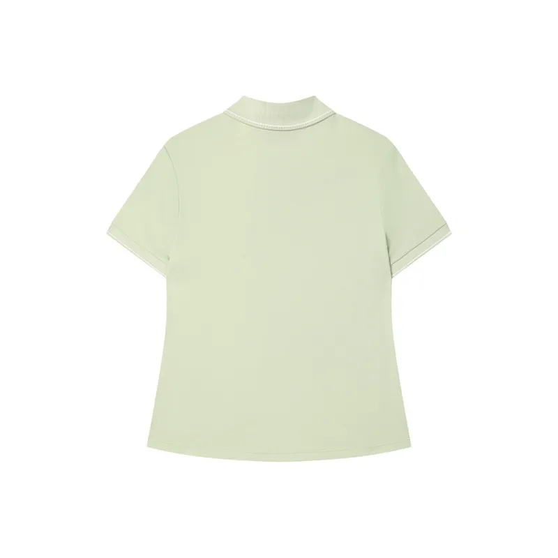 FILA WHITE Polo Shirt Women's Herbal Green-1