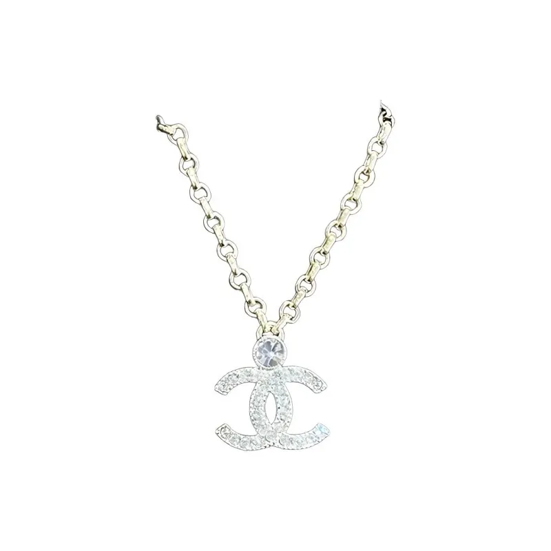 CHANEL Metal Necklaces Women's Silver-0