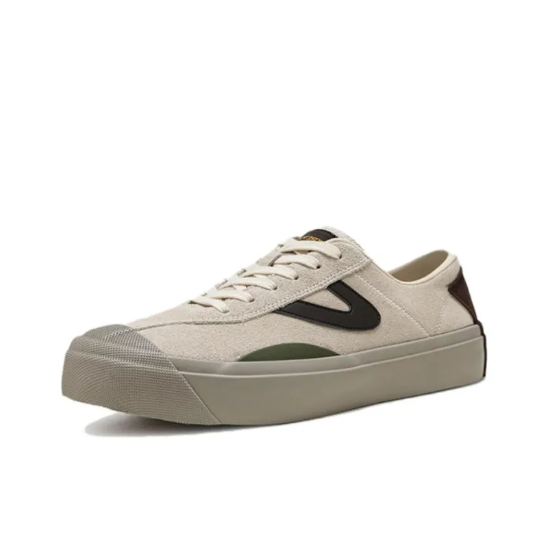 TRETORN Slip Resistant And Breathable Low Top Skateboard Shoes Unisex Beige Brown-2