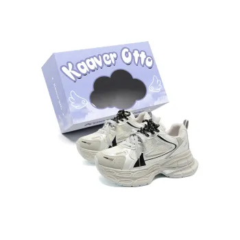 KAAVER OTTO Cushioning Height Increasing Abrasion Resistant Slip Resistant Chunky Sneakers Women's