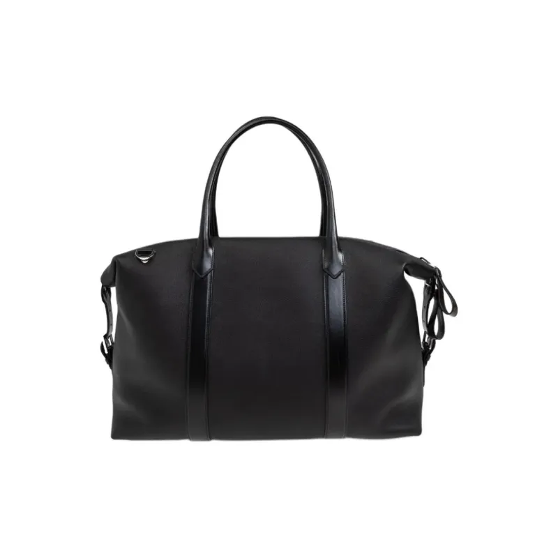 TF Cow Leather Travel Bag Men's Black-2