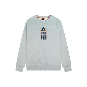 PEAK Basketball Culture Series Sweatshirt Men's New Light Heather Gray