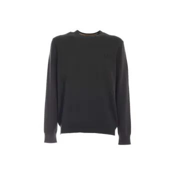 FRED PERRY Logo embroidered Mélange Jumper