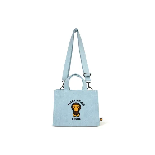 BABY MILO STORE BY A BATHING APE Cotton Crossbody Bag, Handbag Women's Blue