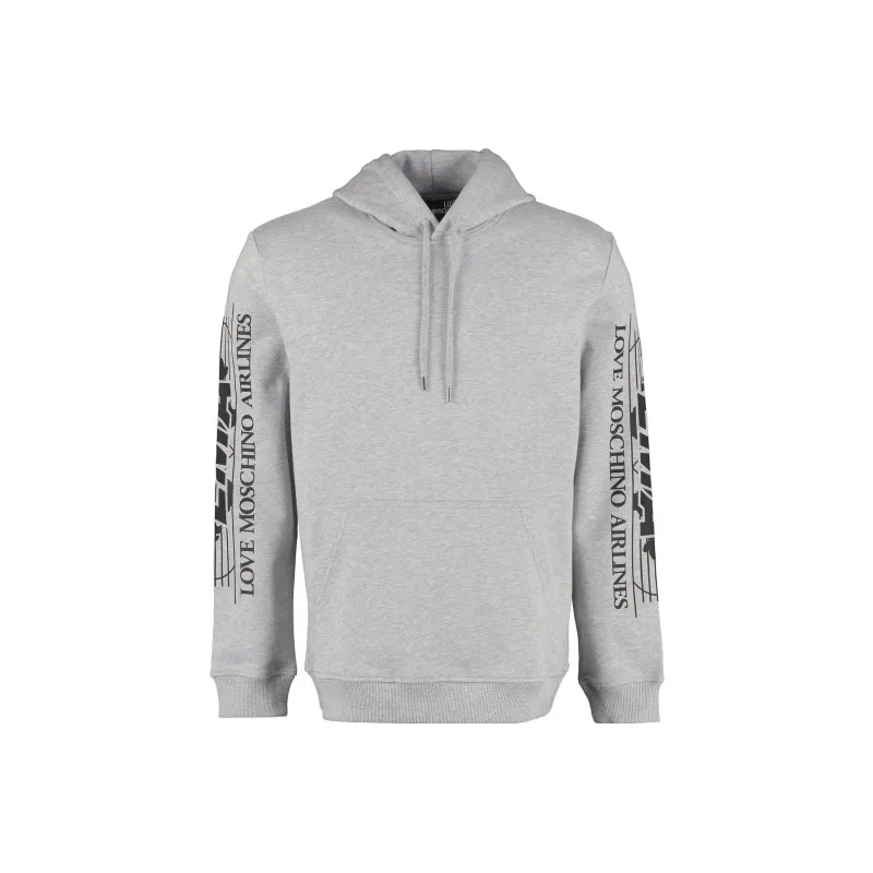 LOVE MOSCHINO Sweatshirts Men Gray-0