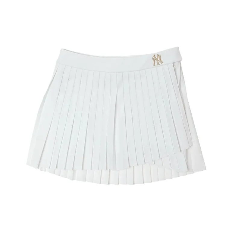 MLB New York Yankees Casual Short Skirts Women's Ivory-1