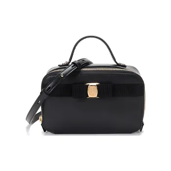 FERRAGAMO Cow Leather Shoulder Bag, Crossbody Bag, Handbag Mini Women's Black