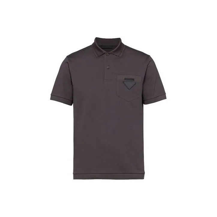 PRADA Polo Shirts Men Dark Gray-0