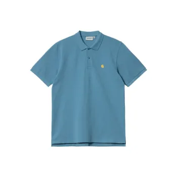 Carhartt WIP Logo embroidered Cotton Polo Shirt