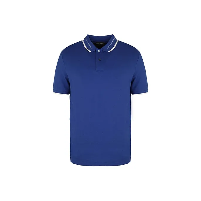 EMPORIO ARMANI Polo Shirts Men Royal Blue-0