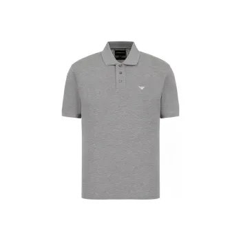 EMPORIO ARMANI SS22 Polo Shirt Men's Gray