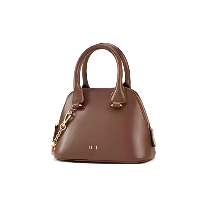 ELLE Cow Leather Handbag Small Size Women's Multicolor-3