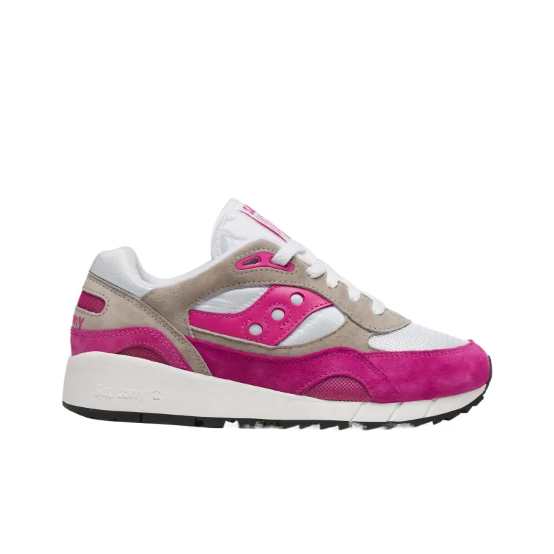 Saucony Shadow 6000 White Grey Pink-1