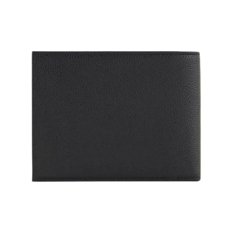 EMPORIO ARMANI Cow Leather Wallet Men's Black-1