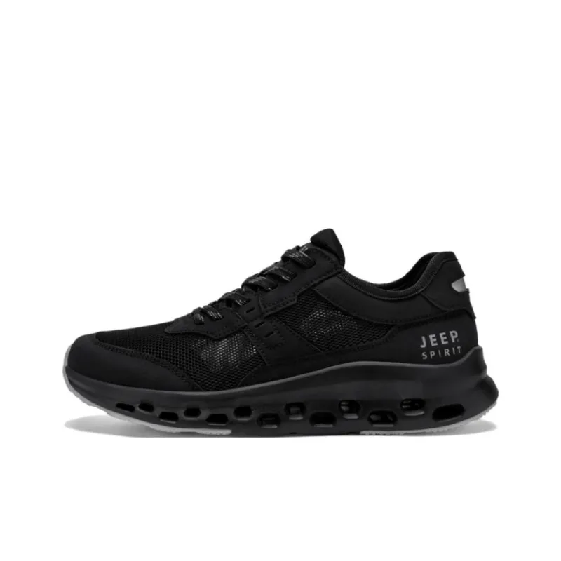 JEEP SPIRIT Running Shoes Men Low Top Graphite Black-0