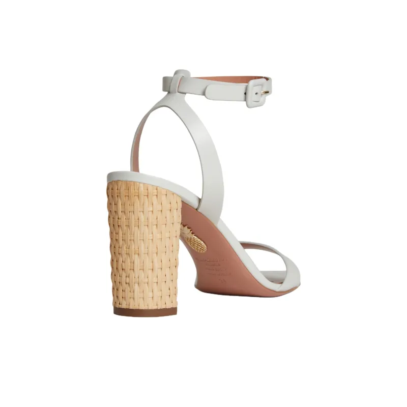 AQUAZZURA Sunseeker Strap Sandals 8.5cm Women's White-2