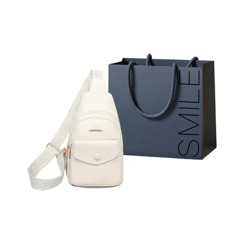 SWIMADE PU Sling Bag Regular Women's Ecru/Black/Light Green/Brown-7
