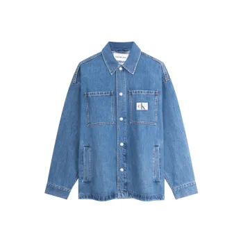 CALVIN KLEIN Shirt Men's Denim Light Blue