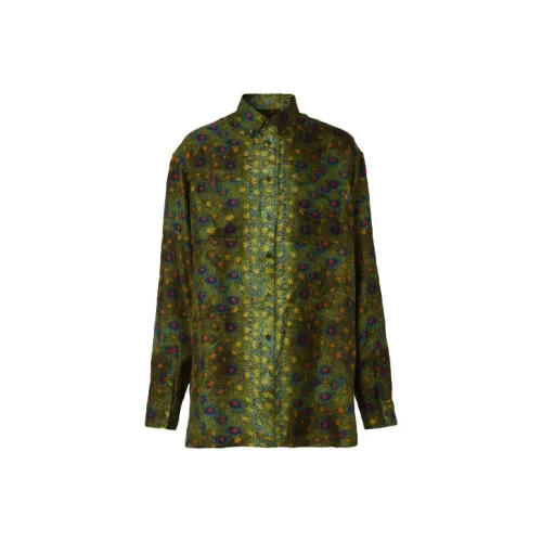 Burberry Shirt Men's Olive Green