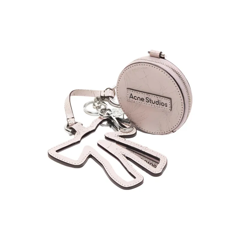 Acne Studios Cow Leather Coin Purse Women's Light Pink-1