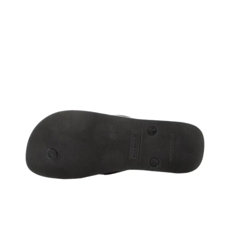DIESEL Flip Flops Women's Black White-3