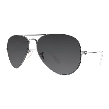 Vans Polycarbonate Aviator Sunglasses Men's Gray