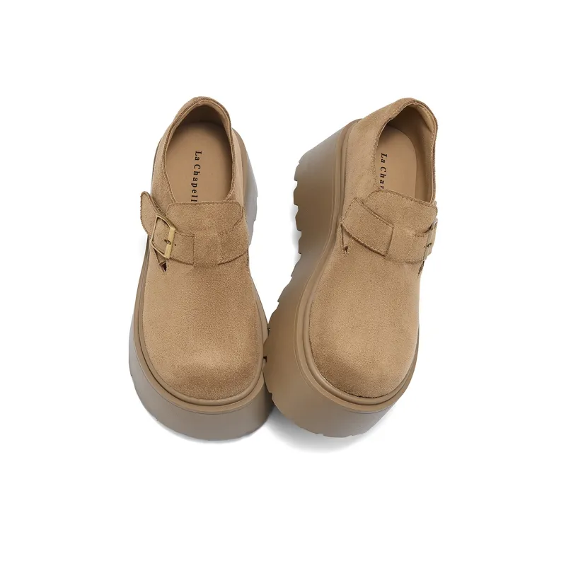 La Chapelle Casual Single Shoes Women's Khaki-2