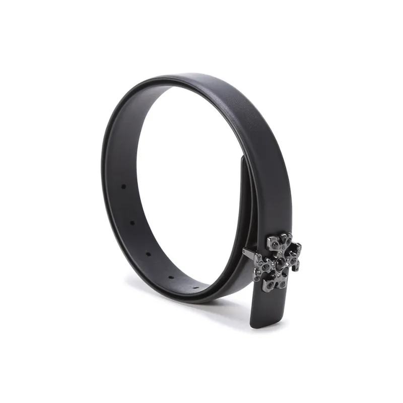 TORY BURCH Leather Belts Unisex Black -2