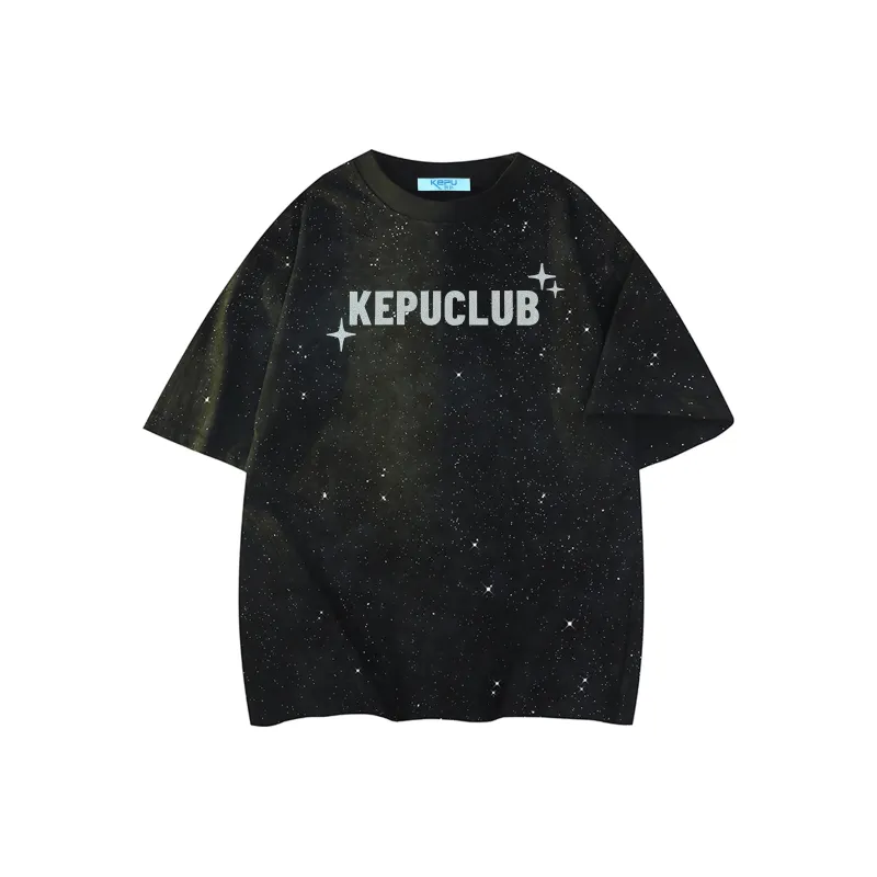 Kepu T Shirt Unisex Tie Dye Black-0