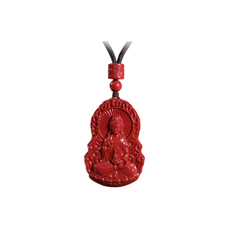 Asia Star Reconstructed Cinnabar Necklaces Unisex-0