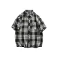 Black White Plaid (Short-Sleeved)