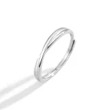 Twin Love Knot Men's Ring