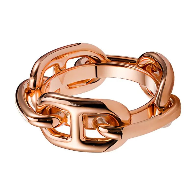 HERMES Gold Plated Brass, Rose Gold Plated Accessories Women's-1