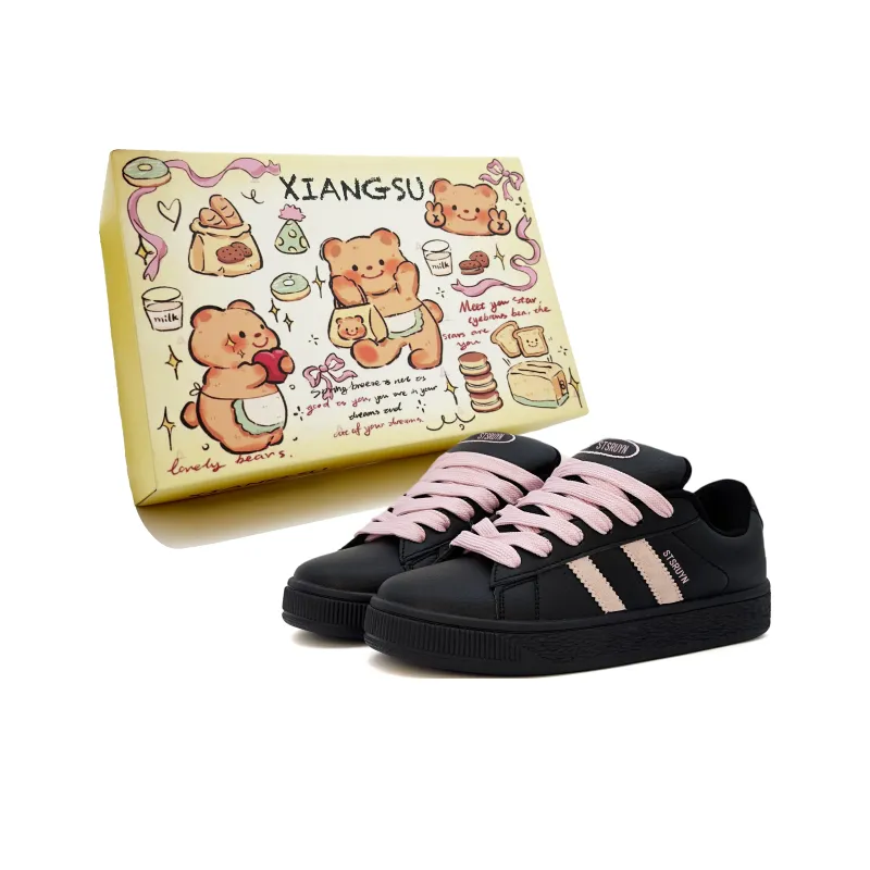XIANGSU Anti-Slip Wear-Resistant Low-Top Skateboard Shoes Women's White Box Included-15