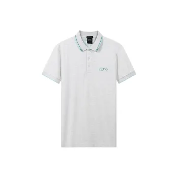 HUGO BOSS Polo Shirts Men Light Gray