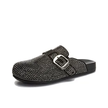 POOQ Rubber Sole Abrasion Resistant Wrap toe Slippers Women's