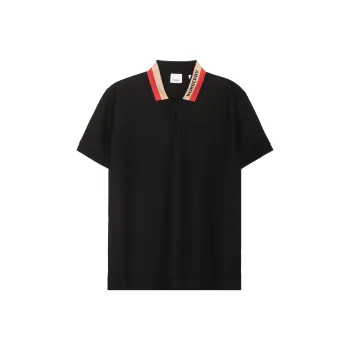 Burberry Logo Detail Cotton Piqué Polo Shirt